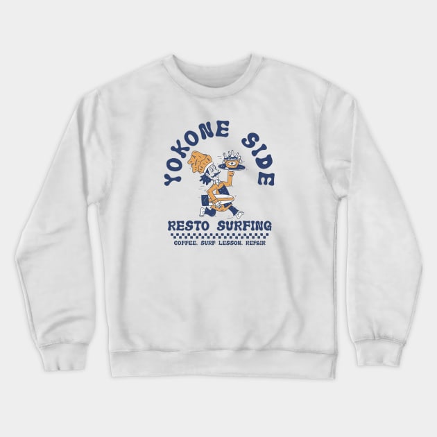 resto surfing Crewneck Sweatshirt by rexsaw